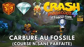 Crash Bandicoot 4 100% - Partie 67 : Carbure au Fossile (Relique N.Sane) Gemme Cachée