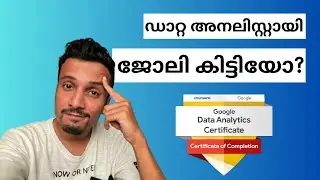 Can you get a JOB with Google DATA ANALYTICS Certificate?? Data Analyst Course review in Malayalam