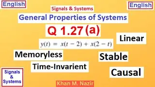 (English)S&S || Question 1.27 (a) || General Properties of Systems