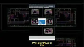 텍스트 스타일 병합시키기  #lisp #autocad #쉽게 #오토캐드 #TEXT #STYLE #자동 #병합 #한번에