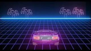 SCROLLING 80'S SCI-FI RETRO GRID