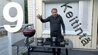 Yhdeksän retkikeitintä - Kiehautusaika (1/2 litraa) ja keittimien punnitus