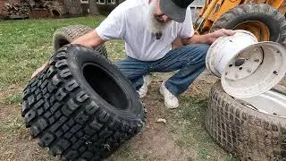 Changing out the tires on my Z587L Zero Turn