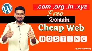 How To Get Free Domain Name 2020 ||  Best Cheap Web Hosting || Leadit Marketing.