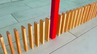 72 domino tricks with Kapla