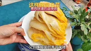 东北酸白菜的做法，这样做装的多还容易坏，拿来煮酸菜炖粉条太好吃了
