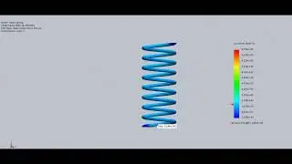 Helical Spring Force Simulation | Simulation in SolidWorks | SolidWorks