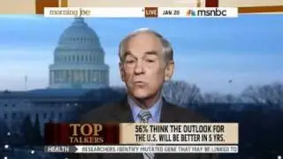 Ron Paul and Arianna Huffington on Morning Joe 1-20-2011