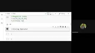 Python list negative index, Slicing Operator ,Variable number of arguments ,Default arguments