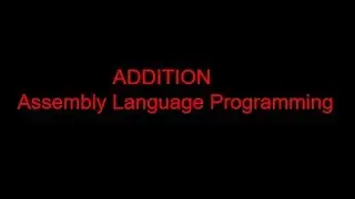 04.  Addition of Two Number || Assembly Language Programming || English || emu8086