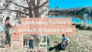 Gardening with a toddler + a nature walk in Florida