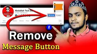 How to remove message button on Facebook page | Hide message button on Facebook