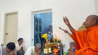 Blessing by Buddhist monks