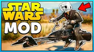 Star Wars but its Cyberpunk 2077! Speeder Bike Mod