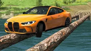 Cars vs Log Bridge #3 – BeamNG.Drive