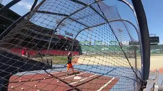 Lewin Batting at Fenway