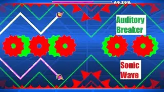 Auditory Breaker 🟩 VS. Sonic Wave 🟥 --- Layout Comparison (Geometry Dash)