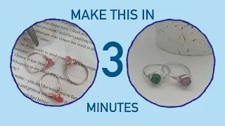 How to make this GEMSTONE RING in 3 MINUTES! | Easy tutorial for beginners
