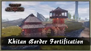 HOW TO BUILD A THE CROWN - KHITAN BORDER FORTIFICATION [SPEED BUILD] - CONAN EXILES