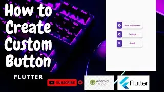 create custom button in flutter |flutter tutorial | android studio tutorial