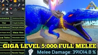 ||ARK MOBILE|| TAMING GIGANOTOSAURUS LEVEL 5,000 FULL MELEE