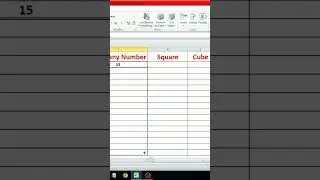 Trick for square and cube in Excel