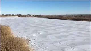 Зимняя рыбалка на реке Малый Узень в Питерке