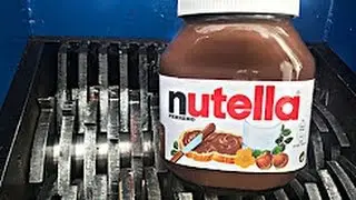 ESMAGANDO NUTELLA COM MAQUINA QUE DESTRÓI TUDO!