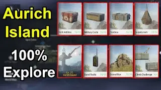 Undawn Aurich Island 100% Exploration / All Toolbox, Supply Jam , First Aid Box and...