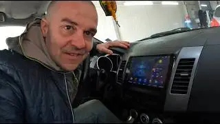 Mitsubishi Outlander Custom Color Buttons Android Navigation on Rockford Audio System