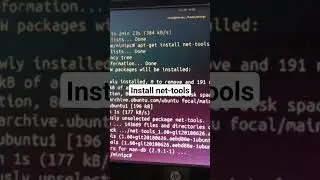 install net-tools (ifconfig) Linux Ubuntu 20.04
