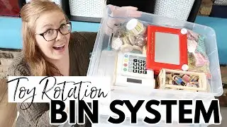 Get Your Kids to ACTUALLY PLAY with a Daily Bin Toy Rotation System! || MINIMAL TOY ROTATION SYSTEM