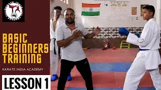 #1 How to do karate Gyako tsuki (middle punch) | Lesson 1| |KARATE INDIA ACADEMY|