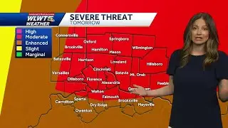 Threat for hail, strong winds, tornado as storms move through Monday, Tuesday