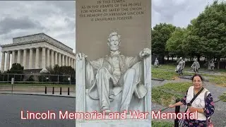🏛️ ABRAHAM LINCOLN MEMORIAL AND WAR MEMORIAL , USA TOUR, PART - 5