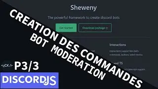[3/3] Création des commandes | Création d'un bot de modération avec Sheweny et Discord.js v13