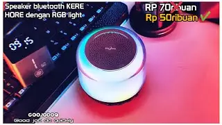 murah meriah !Speaker mungil fitur complete|Goojodoq bluetooth speaker + Rgb light