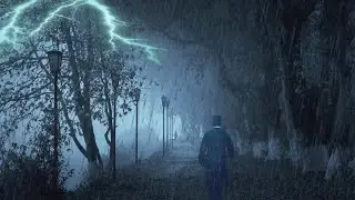 Thunderstorm Sounds for Sleeping 10 hours Black Screen