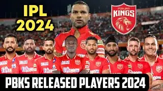 PBKS RELEASED PLAYERS 2024 | IPL 2024 PBKS RELEASED PLAYERS | Punjab Kings