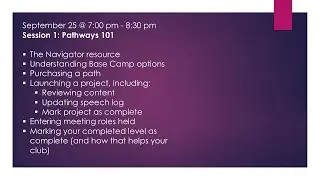 Pathways 101 training 9 25 25