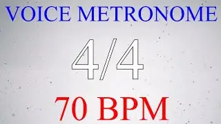 Voice Metronome  -  4 Count  -  70 bpm