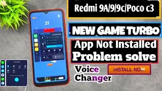 Enable Game Turbo In Redmi 9/9A/10/12c & Poco C3 With Voice Changer | Install Now