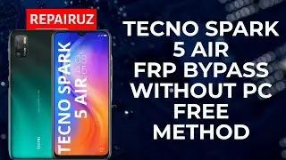How to FRP BYPASS Tecno Spark 5 Air without PC.  Remove Google Account without PC.