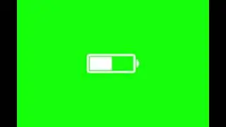 Battery Charging Green Screen || Animation VFX chroma key