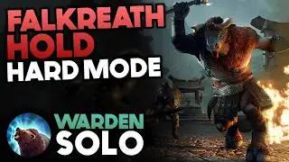 Solo Warden can SUSTAIN!? - Veteran Hard Mode Falkreath Hold | ESO