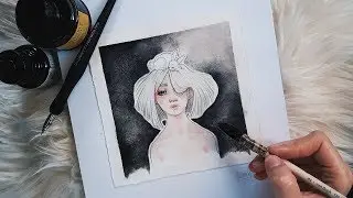 Cómo pintar con TINTA CHINA. || MandyShadows ||