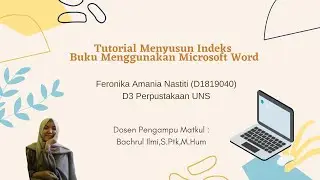 Praktik Menyusun Indeks Buku menggunakan Microsoft Word
