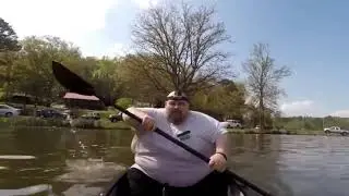 Fat Guy Singing Moana On A Canoe Meets A Friend... meme