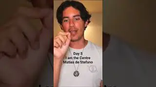 Day 5 Solar Plexus I am the Centre - Matias #stefano