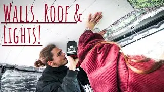 HOW TO CLAD PALLET WOOD WALLS in DIY Camper Van Conversion! // Mercedes Vito Van Build // Part 2